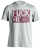 fuck clemson fsu seminoles white shirt uncensored