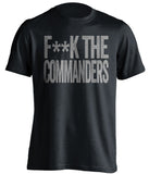 fuck the commanders dallas cowboys black tshirt censored