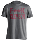 fuck clemson florida state noles grey shirt censored