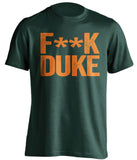 fuck duke miami fan green shirt censored