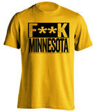 fuck minnesota gophers iowa hawkeyes gold shirt censored