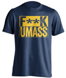 fuck umass merrimack warriors blue shirt censored