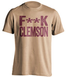 fuck clemson florida state noles old gold shirt censored