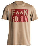 fuck florida fsu state seminoles old gold shirt censored