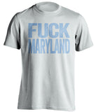 fuck maryland jhu john hopkins jays white tshirt uncensored