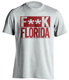 fuck florida fsu state seminoles white shirt censored