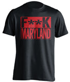 fuck maryland terps ncsu state wolfpack black shirt censored