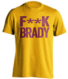 fuck brady washington redskins gold shirt censored