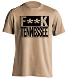 fuck tennessee vols vandy vanderbilt commodores old gold shirt censored