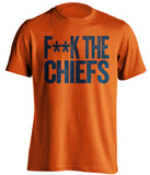 fuck the chiefs denver broncos censored fan orange shirt