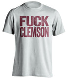 fuck clemson florida state noles white shirt uncensored