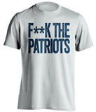 los angeles chargers fuck the patriots white shirt censored