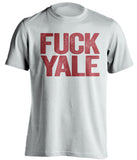 FUCK YALE - Harvard Crimson Fan T-Shirt - Text Design - Beef Shirts