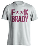 fuck brady washington redskins white shirt censored