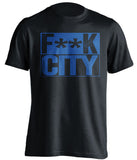 F**K CITY Bristol Rovers FC black TShirt