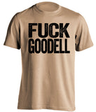 fuck goodell old gold uncensored tshirt saints fans