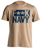 fuck navy old gold and navy tshirt censored