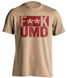 fuck umd duluth DU denver pioneers gold shirt censored